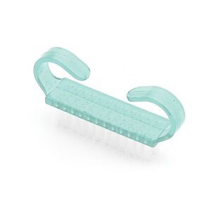 Durable Translucent Horn Green Nail Brush for Cleaning Fingernails 2.44"x1.38"